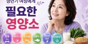 갱년기 여성에게 필요한 영양소