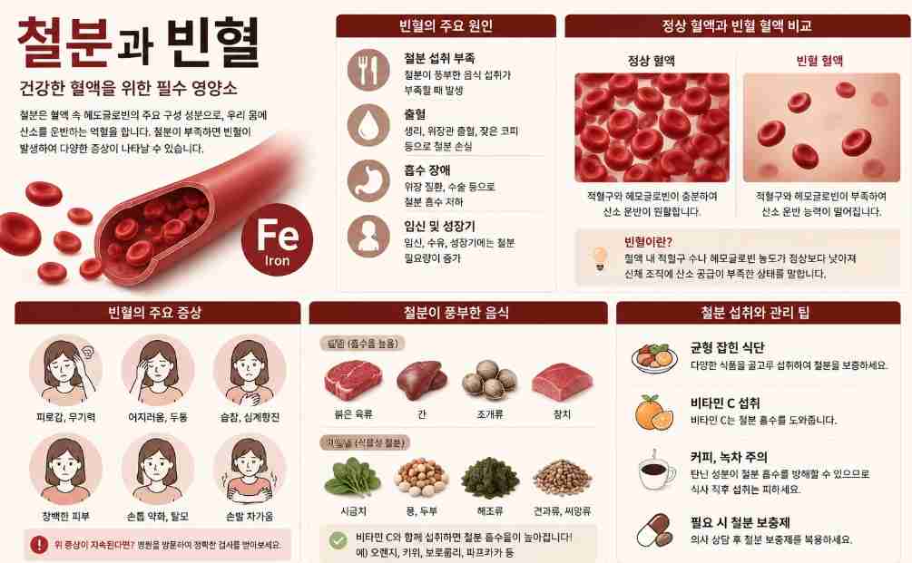 철분 부족 증상 원인 효능 6가지 총정리 1 철분 부족 증상