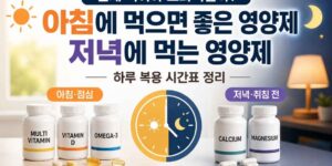 영양제 먹는 시간