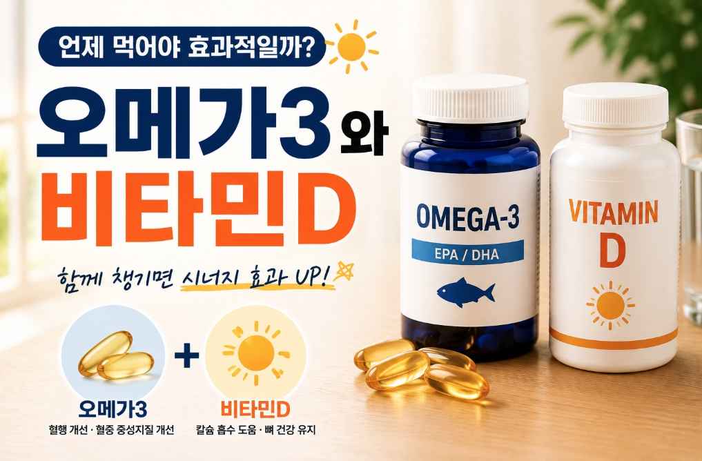오메가3와 비타민D 효과적인 복용법 1 오메가3와 비타민D