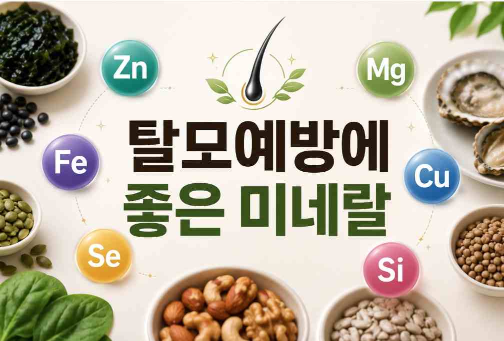 머리카락이 많이 빠지는 이유 및 탈모예방 미네랄 5가지 1 머리카락이 많이 빠지는 이유